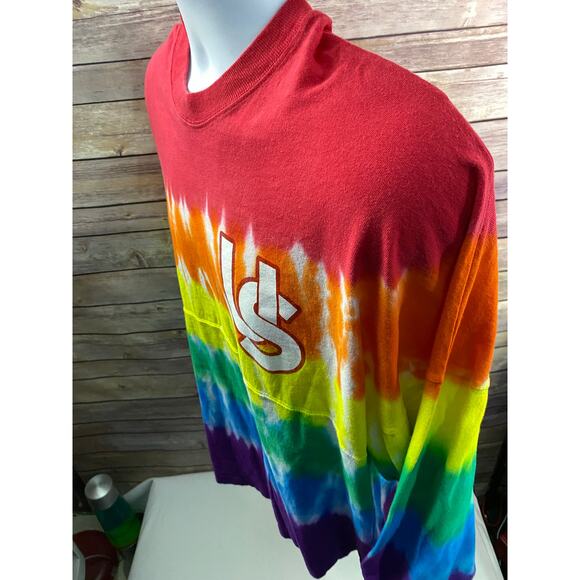 Universal Studios Marvel Tie Dye Long Sleeve Love is Universal T Shirt Sz Large - Picture 7 of 12